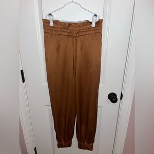 A&F Satin Jogger Pants